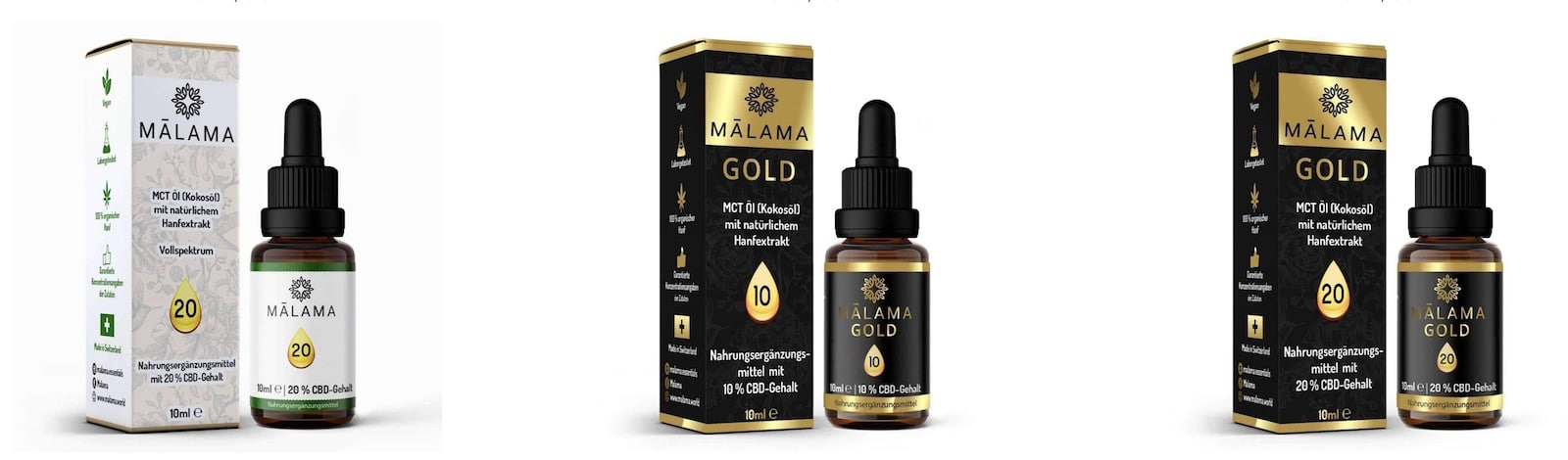Malama CBD-Öle im Test Malama CBD-Öle