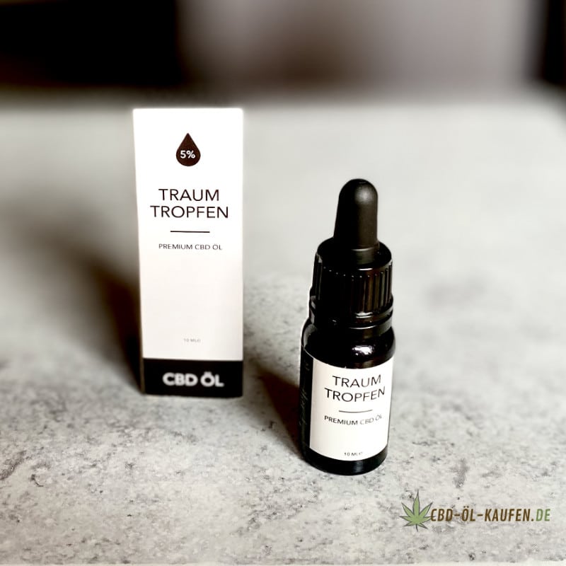 Traumtropfen CBD Öl in der 5 Prozent Variante Traumtropfen CBD-Öl