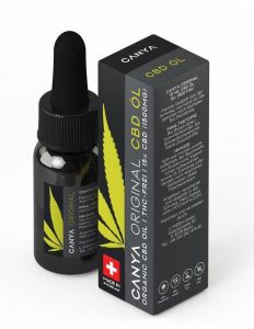 Canya CBD Öl mit Verpackung in der Ansicht Canya CBD ÖL kaufen